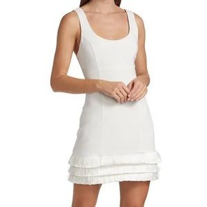 Cinq à Sept White Hattie Fringe Dress